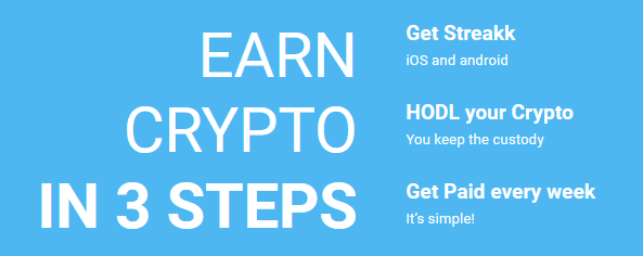 Earn crypots in 3 steps